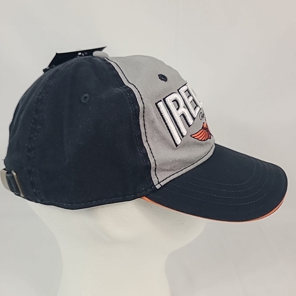 NWT Traditional Craftwear Ireland Hat Black Grey Orange 100% Cotton OS - Picture 6 of 9